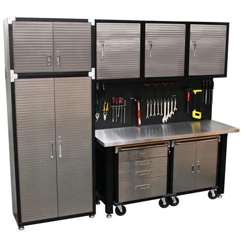 stainless steel garage system cabinet